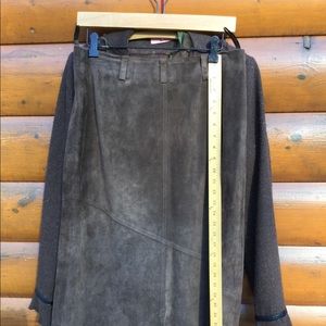 Leather Vintage Suede Skirt Margaret Godfrey  EPLVC  Sz 10